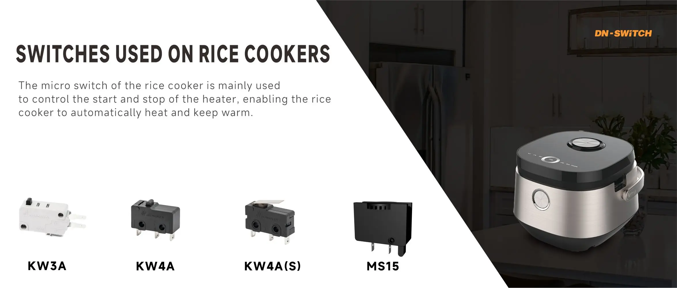 Dongnan Electronics//Switches used on rice cookers