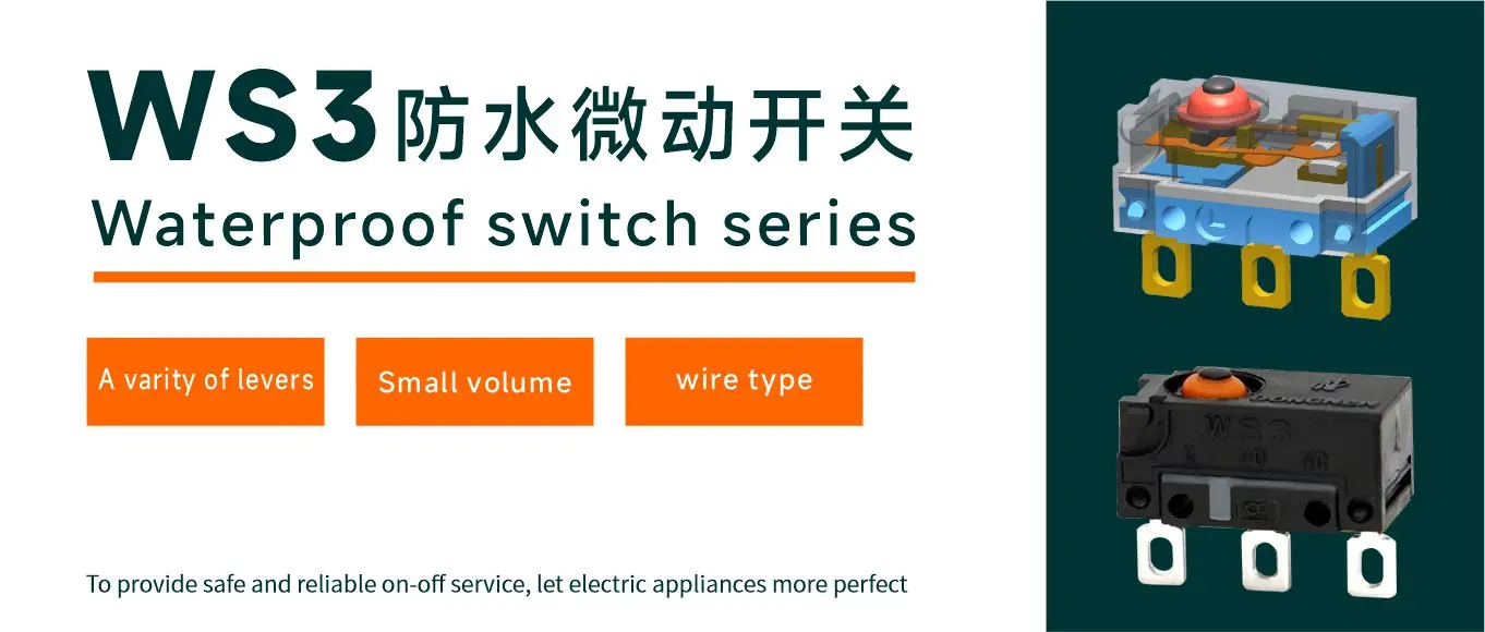 Dongnan Electronics//WS3 waterproof micro switch series
