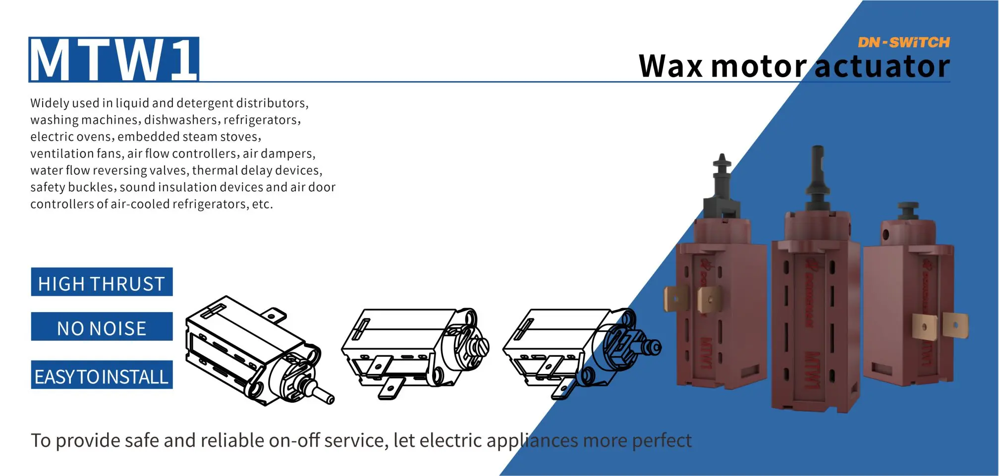 Dongnan Electronics//Latest launch of MTW1 wax motor thermal driver