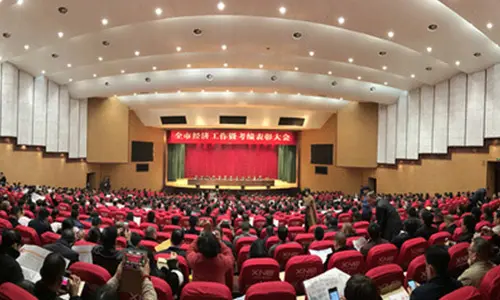 Dongnan electronics in the city's economic work and performance appraisal conference won the award and 1.1 million bonus